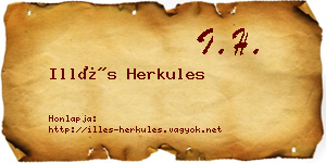 Illés Herkules névjegykártya